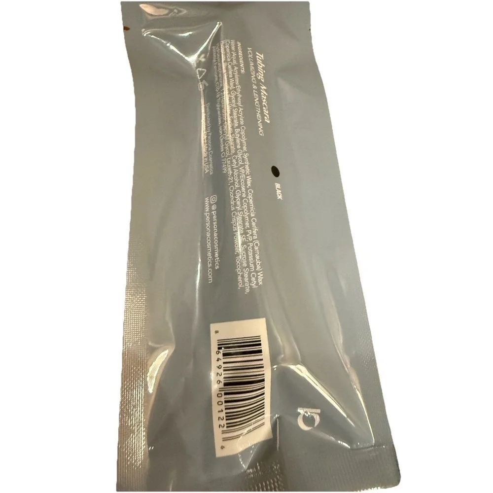 Persona Cosmetics Volumizing‎ Lengthening Tubing Mascara Black Full Size New